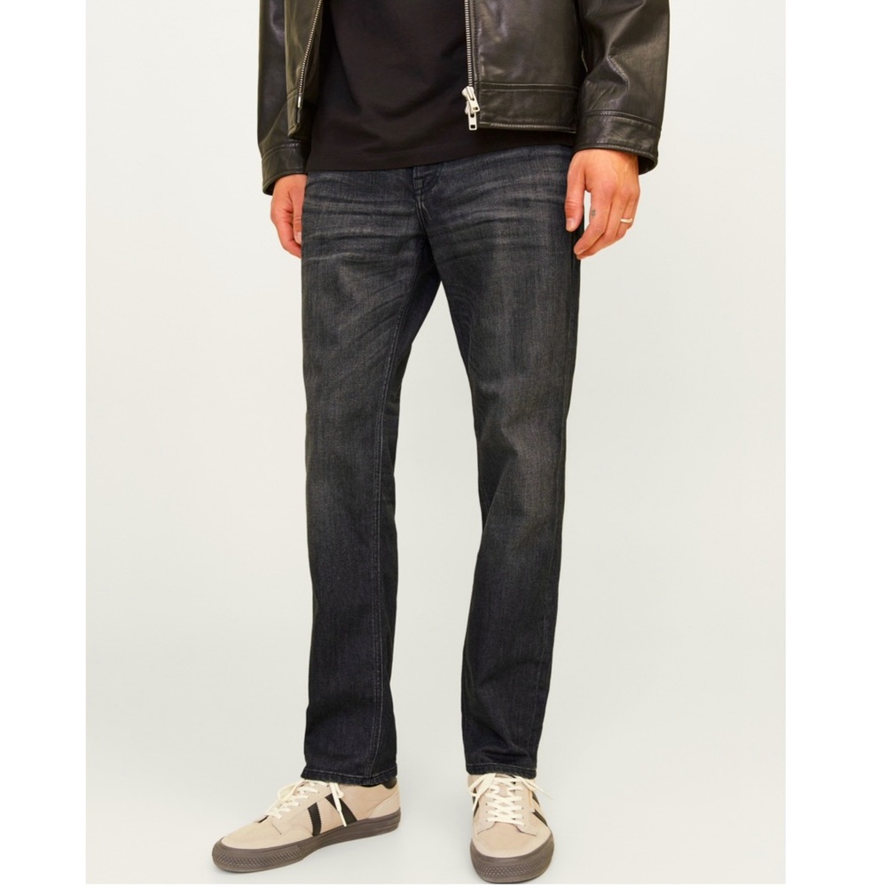 JACK & JONES Jeans Intelligence Men’s Clark Regular Fit Black Denim 33x32